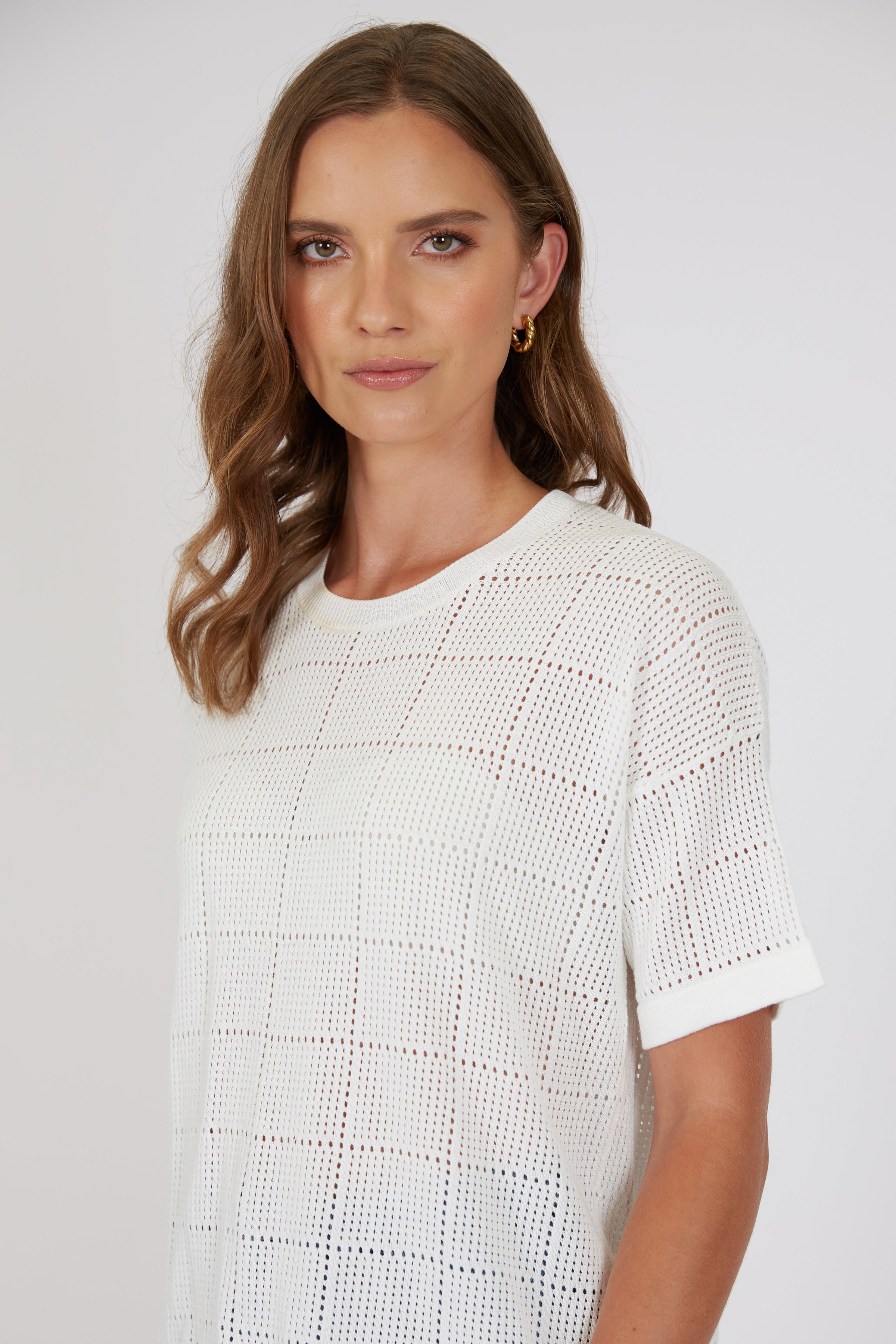 Halo Knit Tee - Ivory