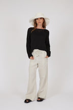 Halo Knit Long Sleeve - Black