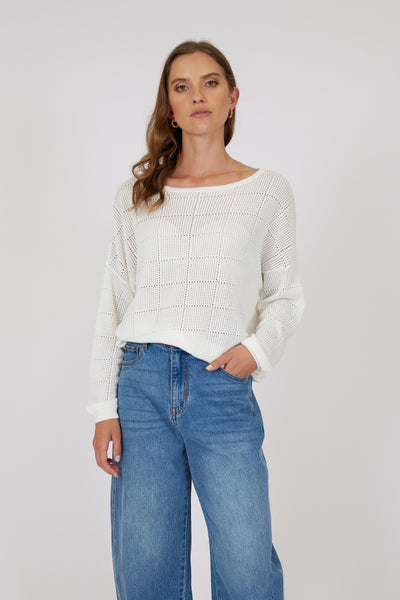 Halo Knit Long Sleeve - Ivory