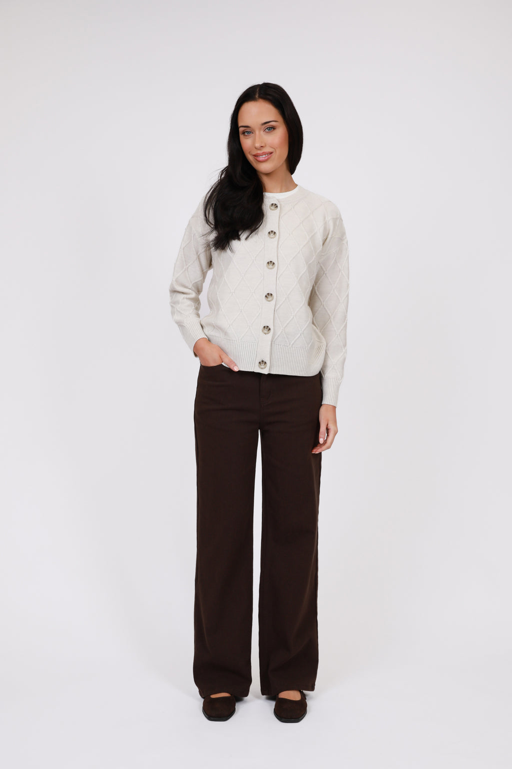 Icon Wide Jean - Chocolate