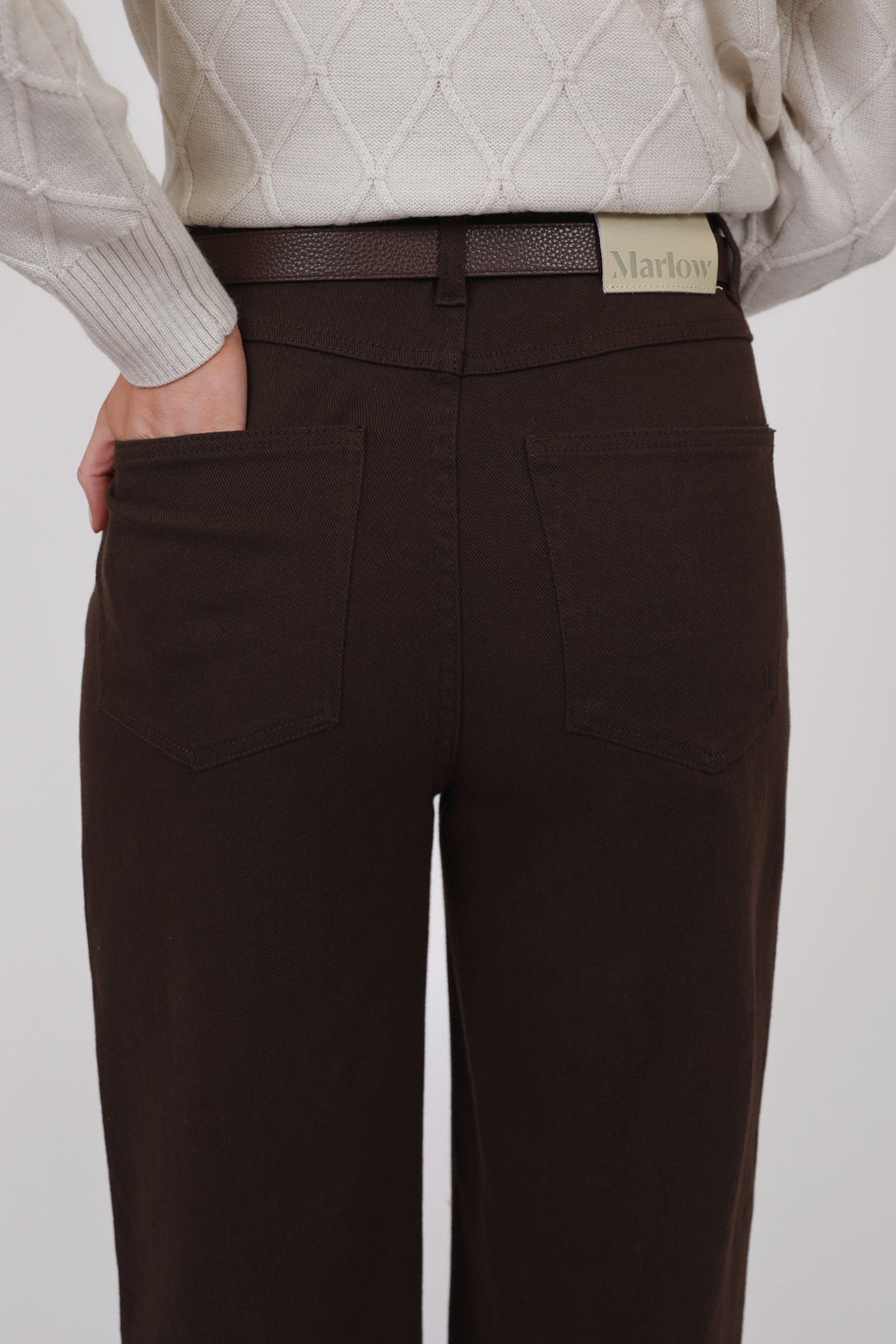 Icon Wide Jean - Chocolate