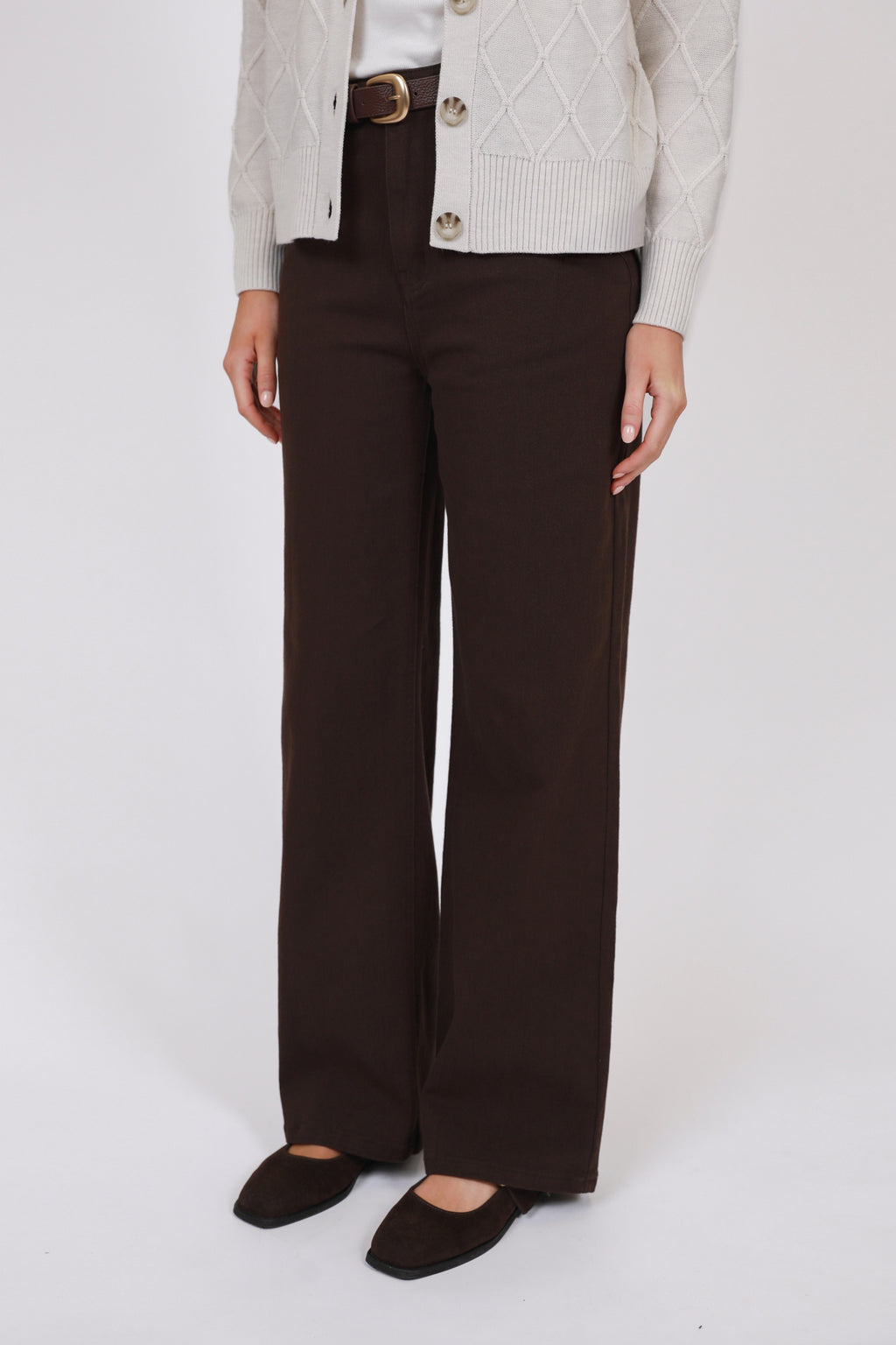 Icon Wide Jean - Chocolate