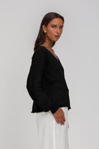 Keep Me Close Sweater - Black