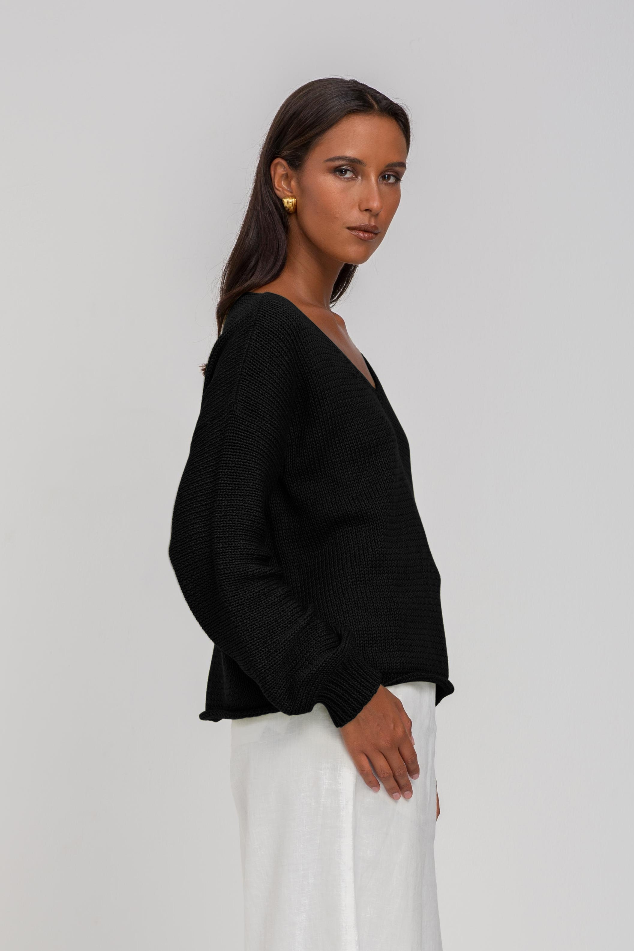 Keep Me Close Sweater - Black