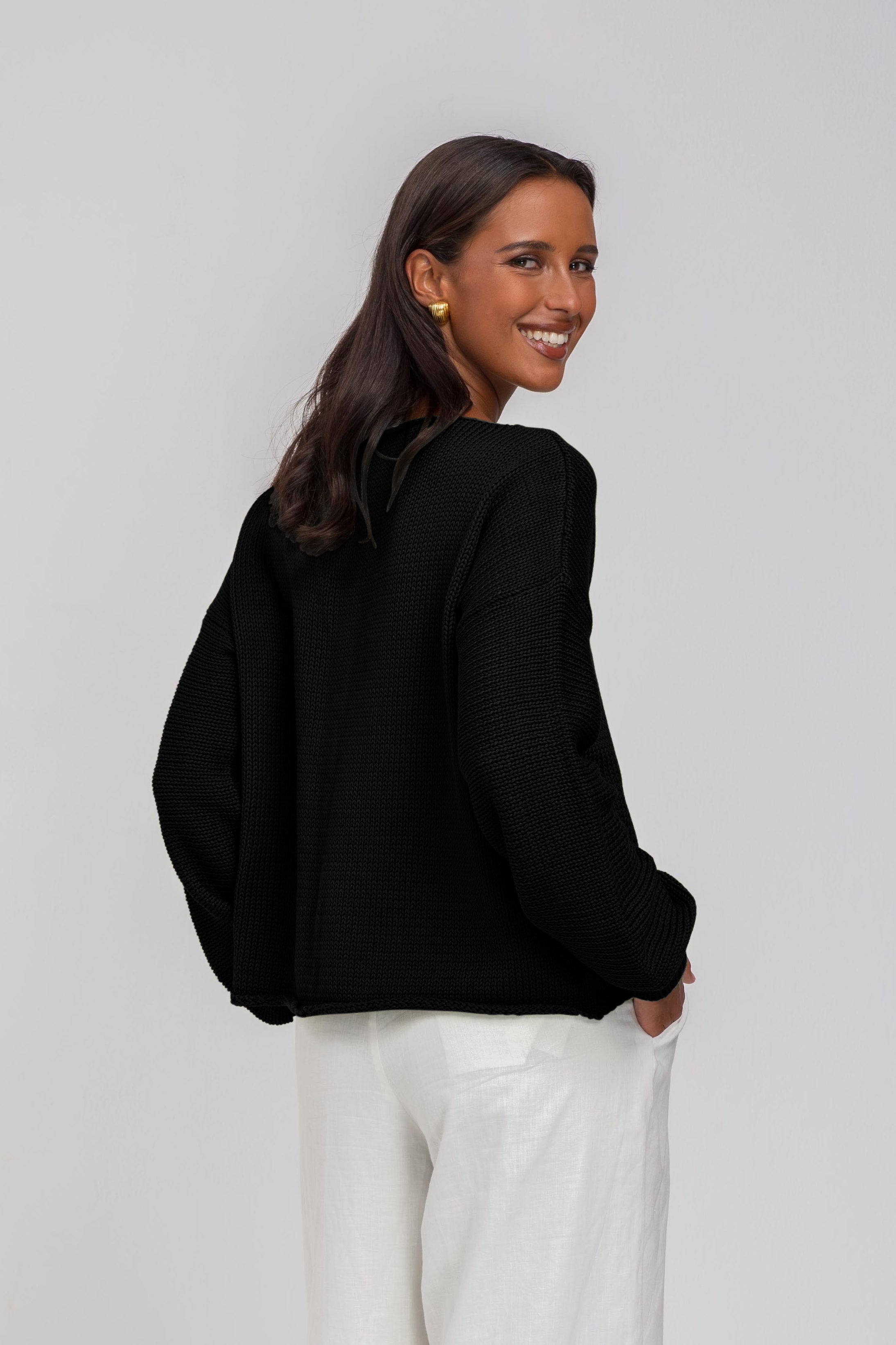 Keep Me Close Sweater - Black