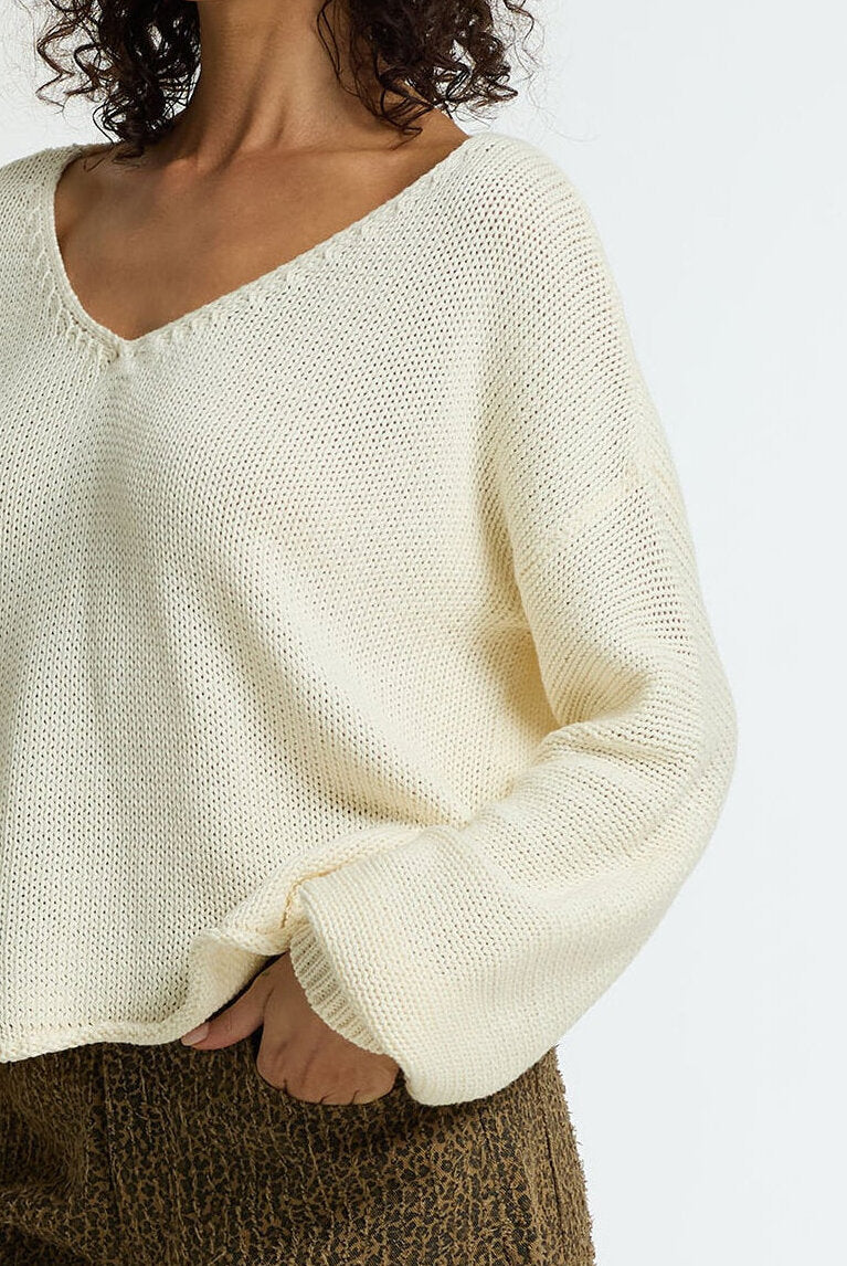 Keep me Close Sweater - Winter White