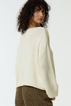 Keep me Close Sweater - Winter White