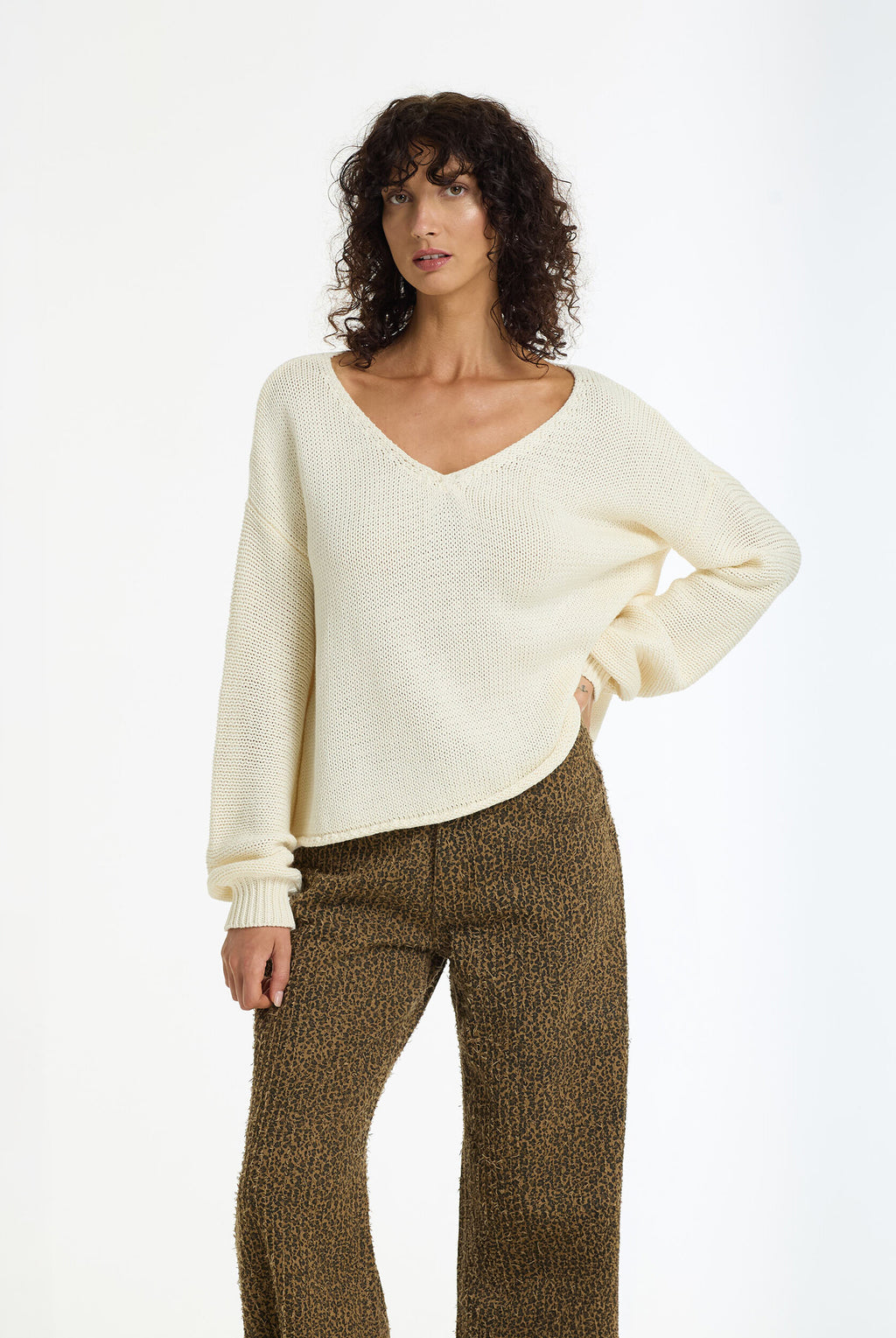 Keep me Close Sweater - Winter White