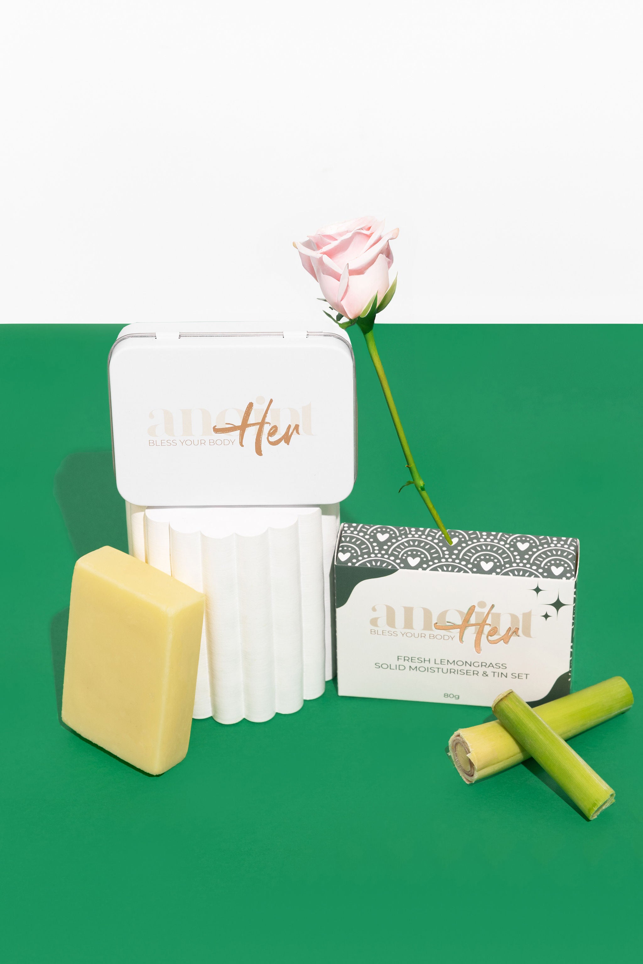 Fresh Lemongrass Solid Moisturiser Bar