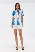 Chantelle Blouse - Blue Floral