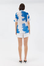 Chantelle Blouse - Blue Floral