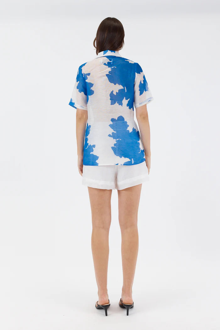 Chantelle Blouse - Blue Floral