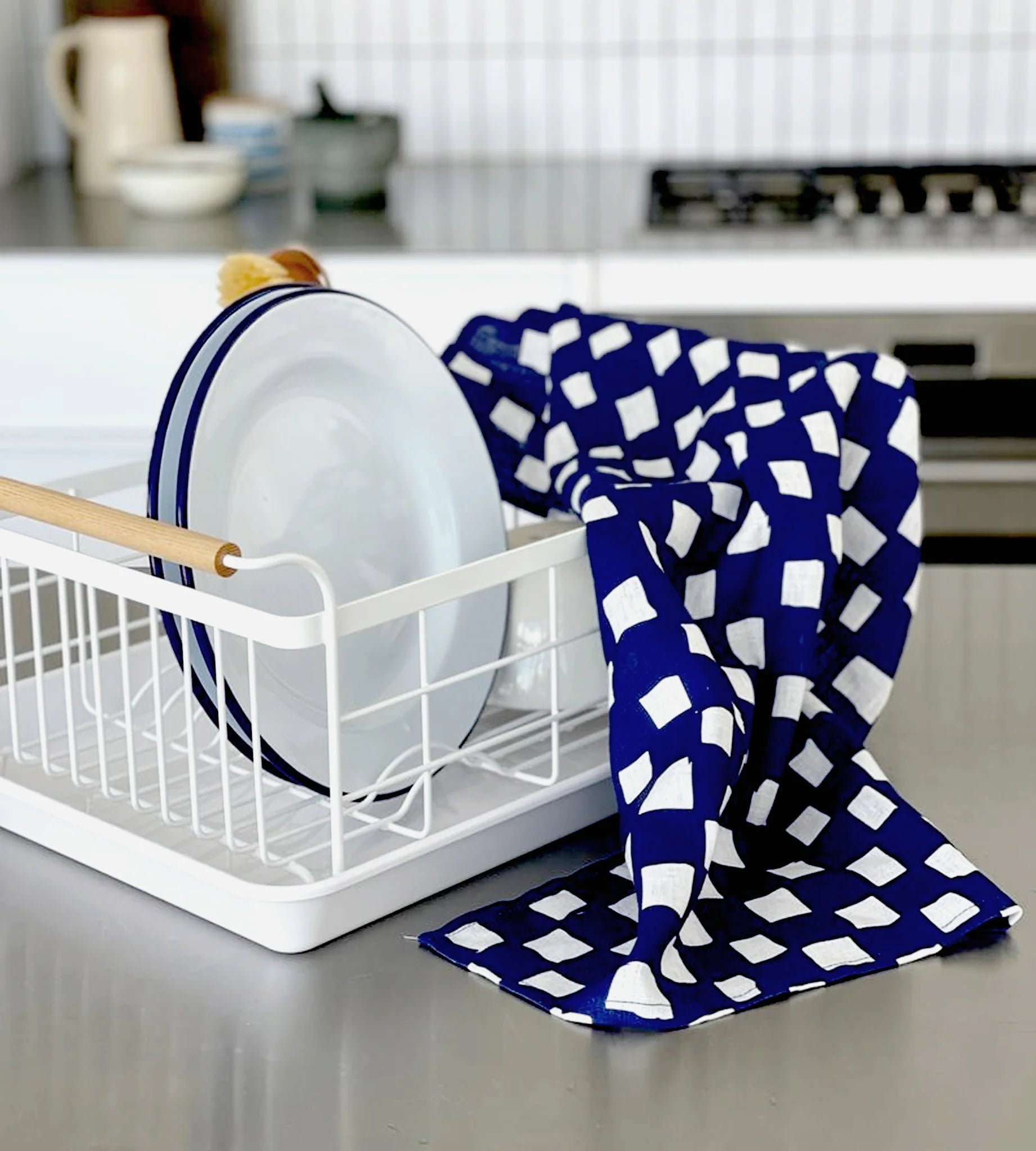 Lettuce Tea Towel - Checkers