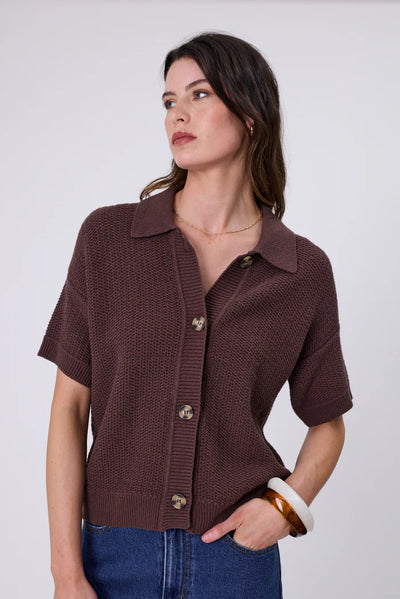 Marina Knit Shirt - Carob