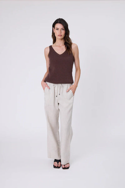 Marina Knit Tank - Carob