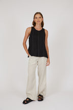 Palma Shell Tank - Black