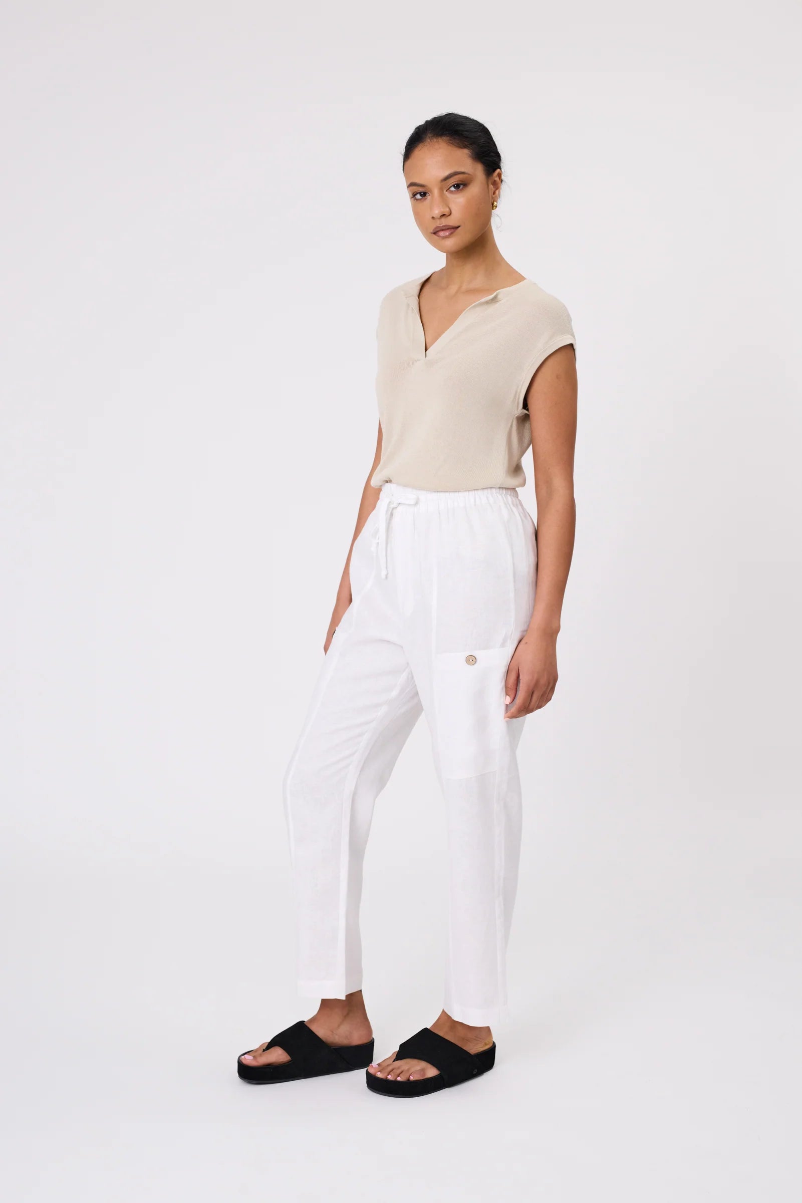 Prima Knit Top - Natural