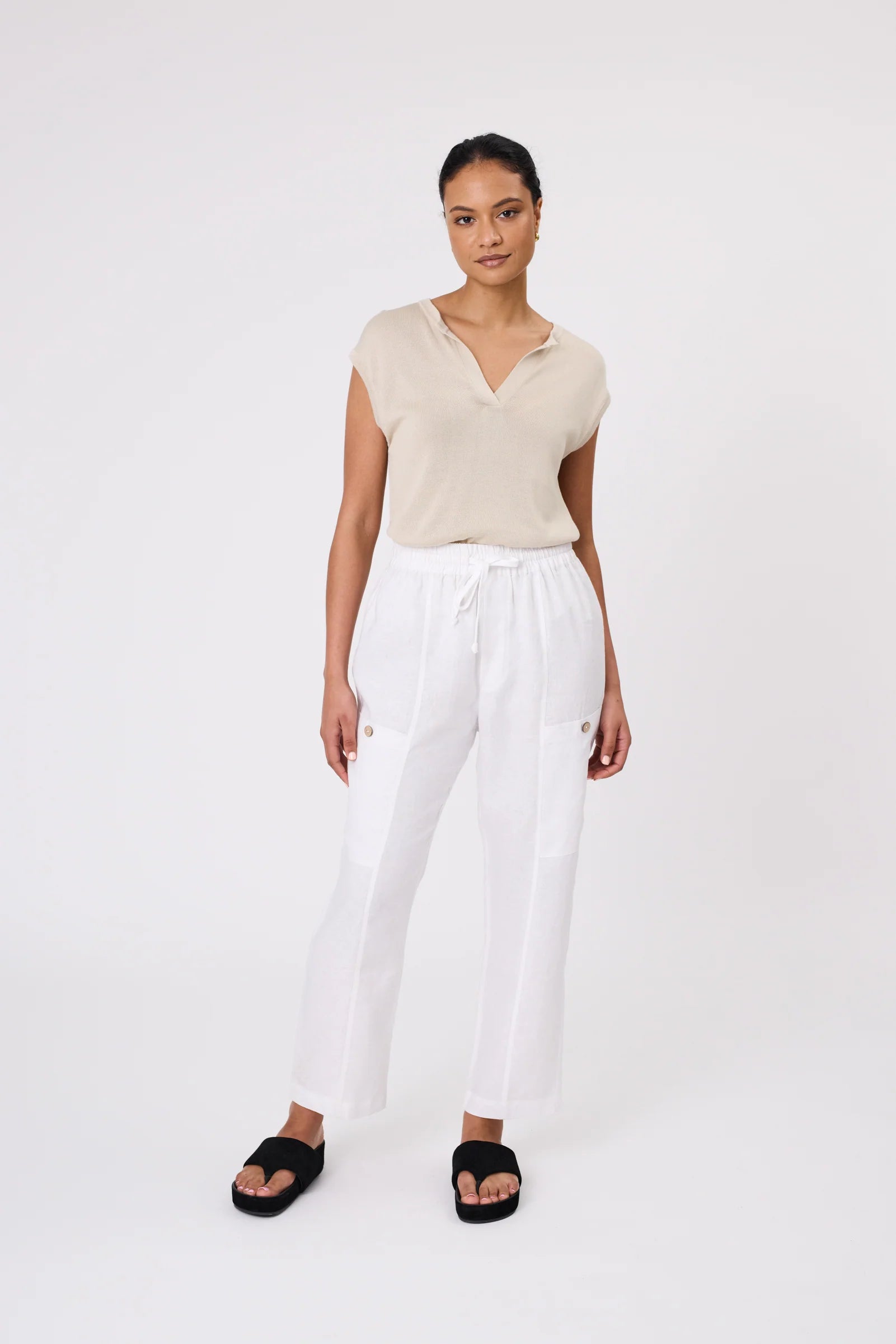 Prima Knit Top - Natural