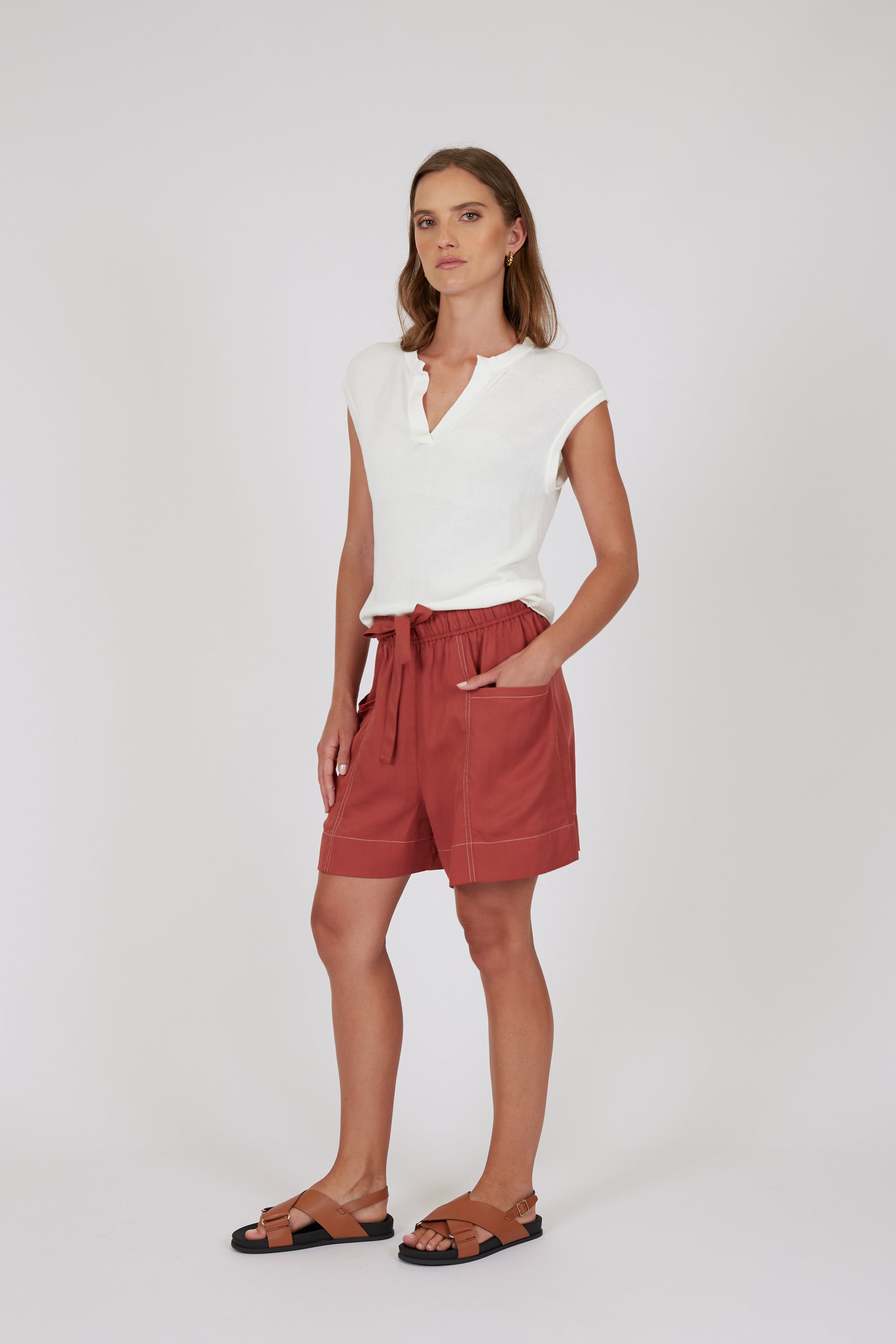 Prima Knit Top - Ivory (Small Flaw)