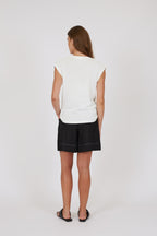 Prima Knit Top - Ivory (Small Flaw)