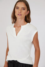 Prima Knit Top - Ivory (Small Flaw)