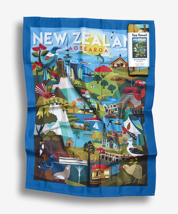 New Zealand Travel Destinations - Tea Towel