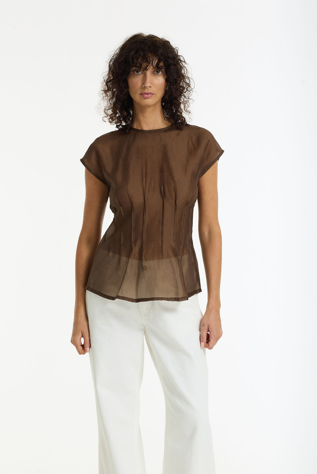 Refined Romance Top - Chocolate