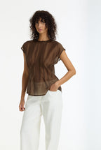 Refined Romance Top - Chocolate