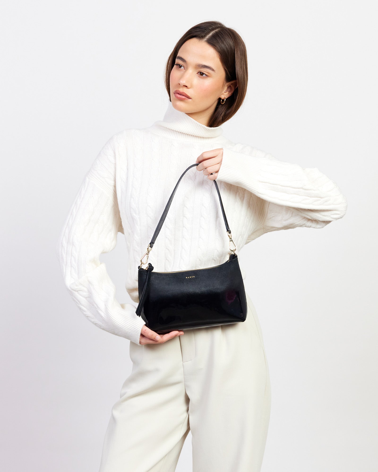 Haven Shoulder Bag - Black Dipped