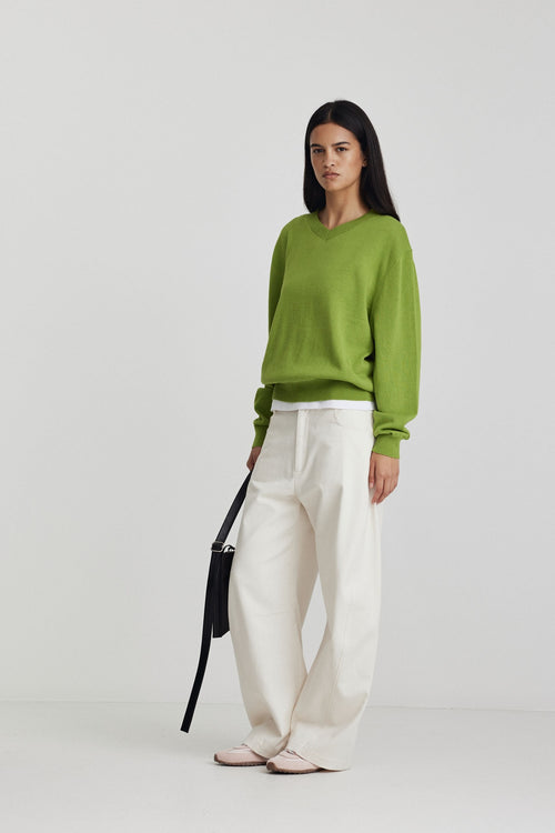 Amina Jumper - Apple Green