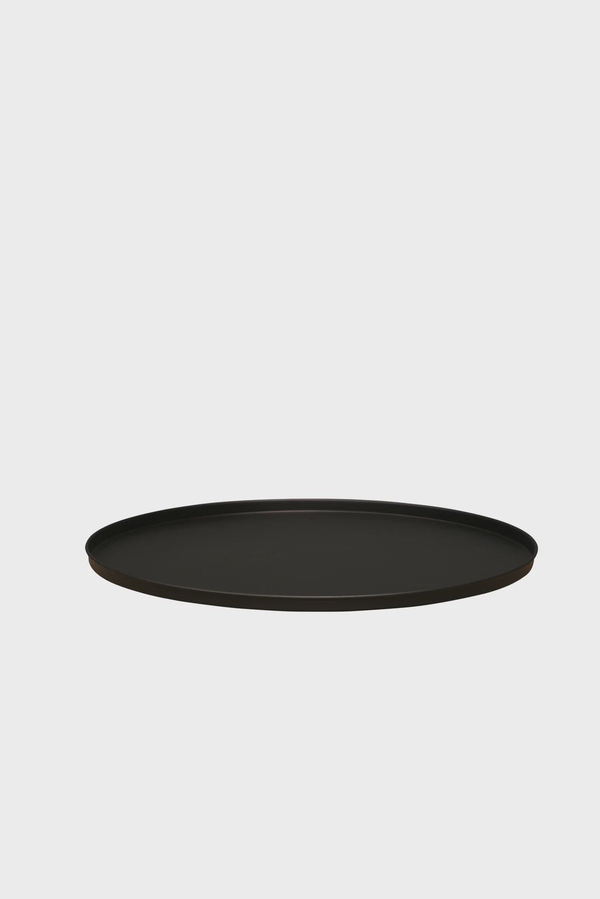 Studio Round Ottoman Tray - Black