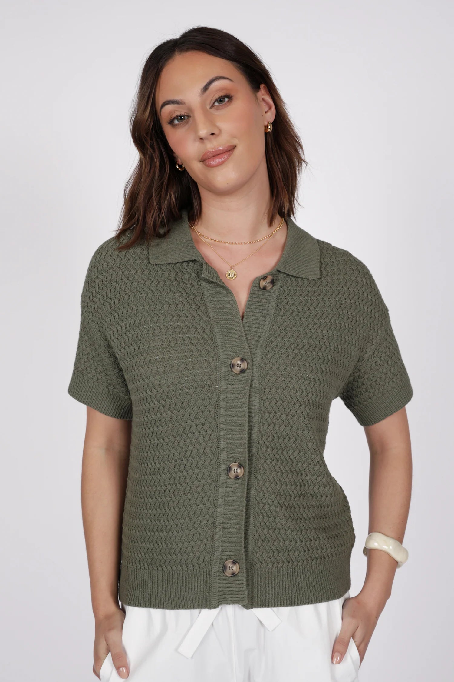 Terra Knit Shirt - Olive