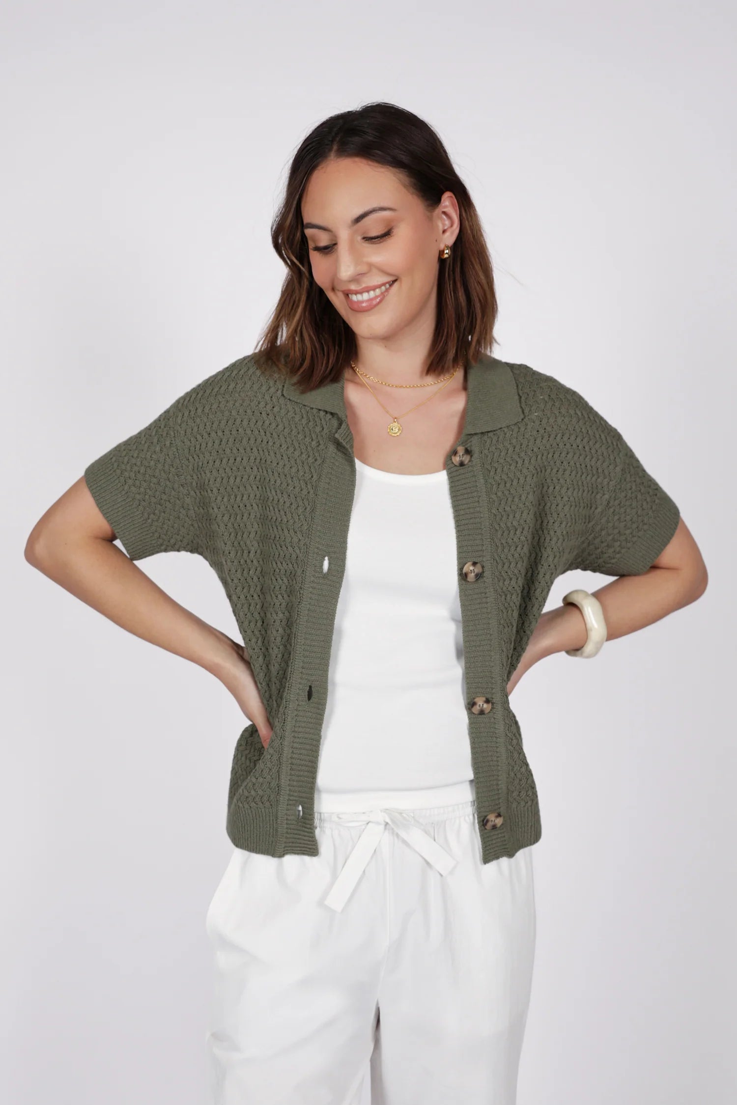 Terra Knit Shirt - Olive