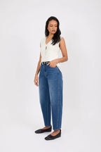The Curve Barrel Jean - True Blue
