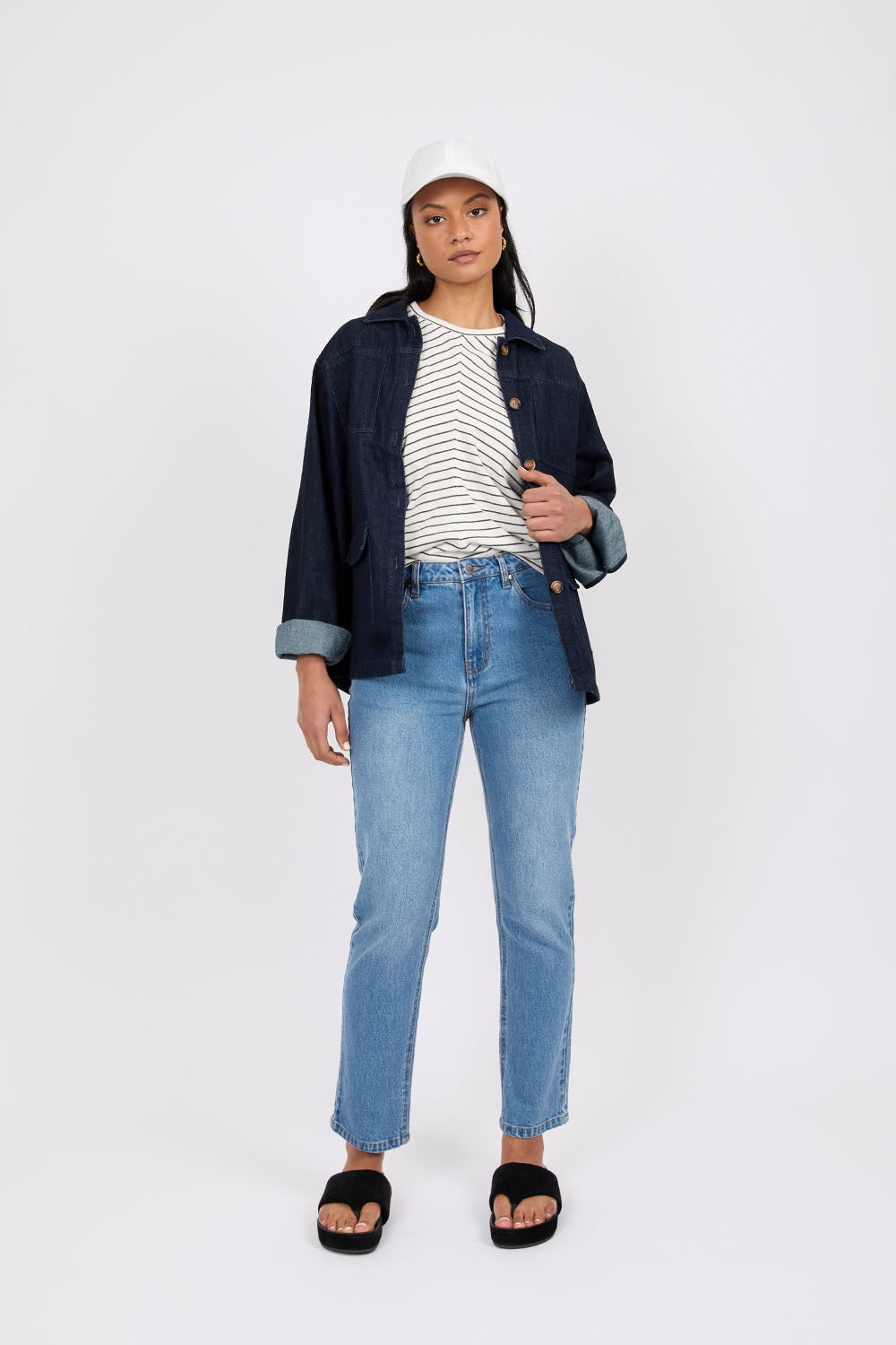 The Easy Straight Jean - Vintage Mid Wash