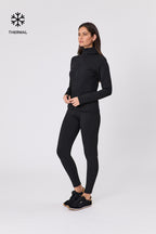 Thermal Active Full Zip Top - Black