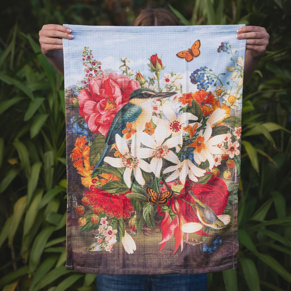 Tea Towel - Vintage Kingfisher