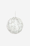 Medium Elegant Leaf Ball - White