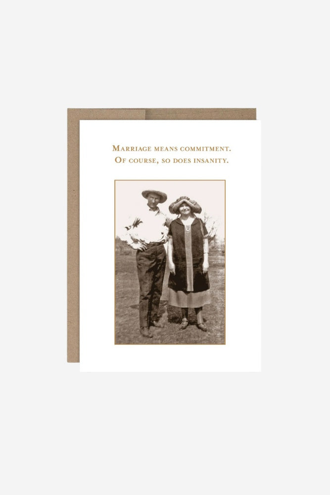 Marriage Means Commitment - Gift Card