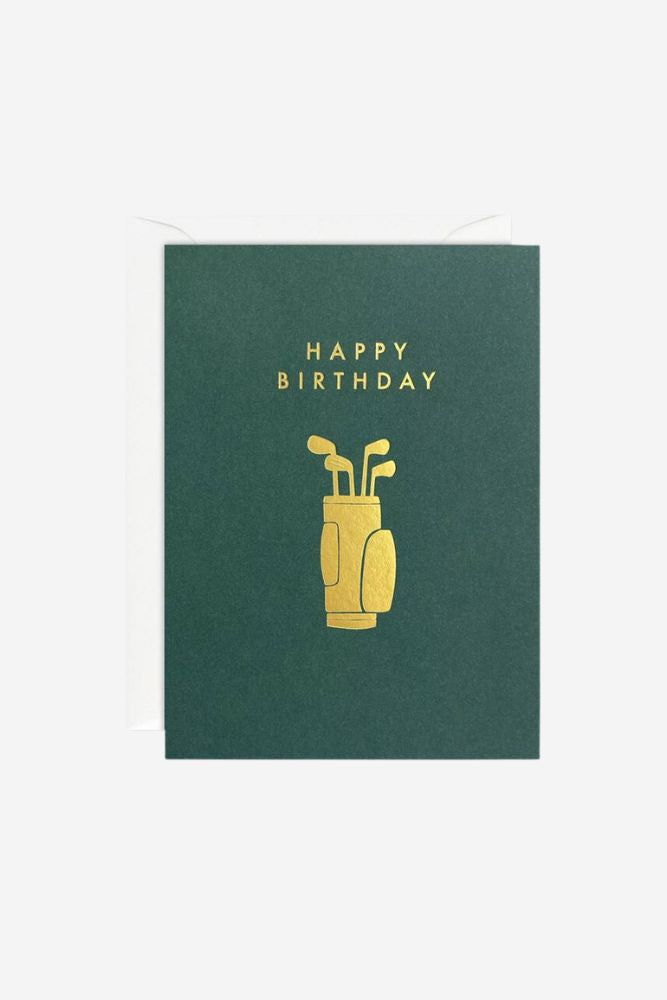 Golf Bag Happy Birthday - Mini Card