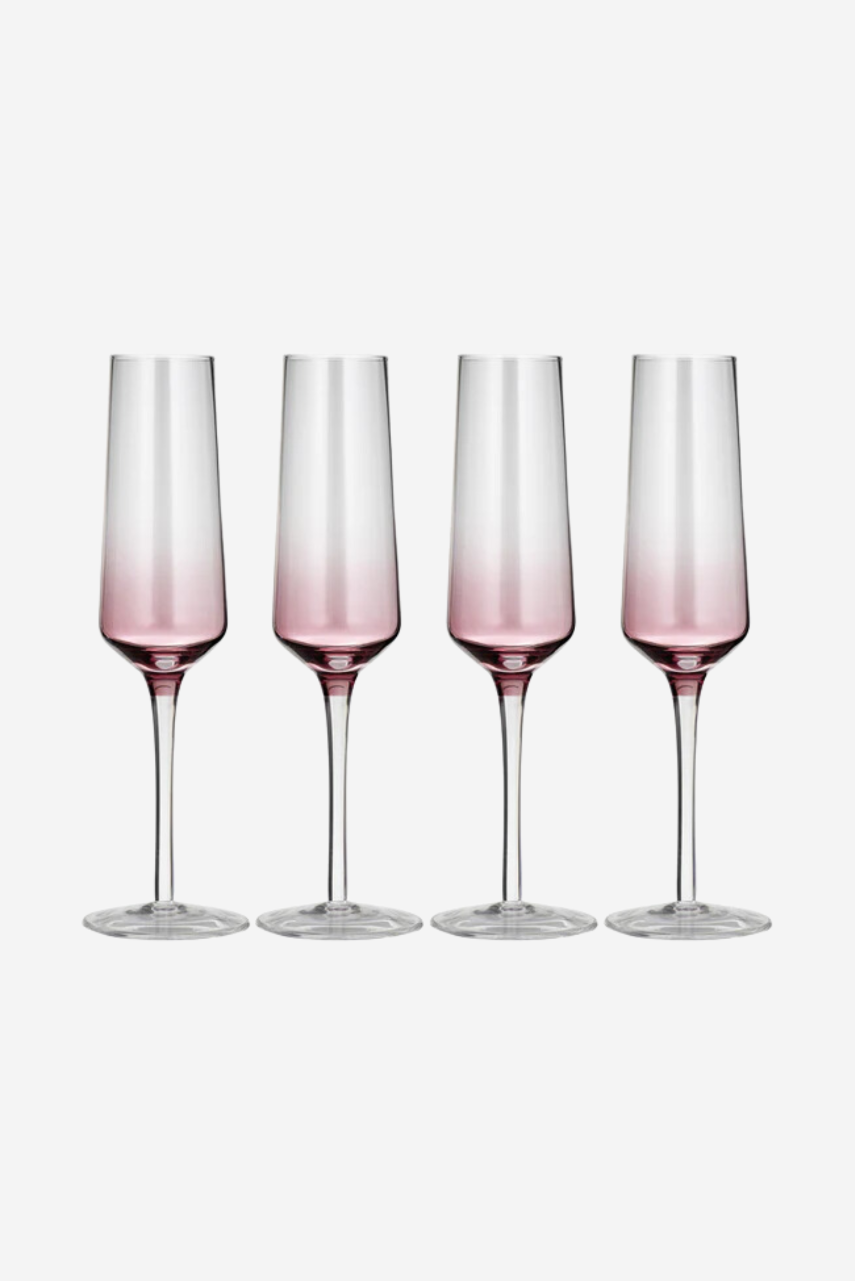 Champagne Glasses - Prism Plum Set of 4