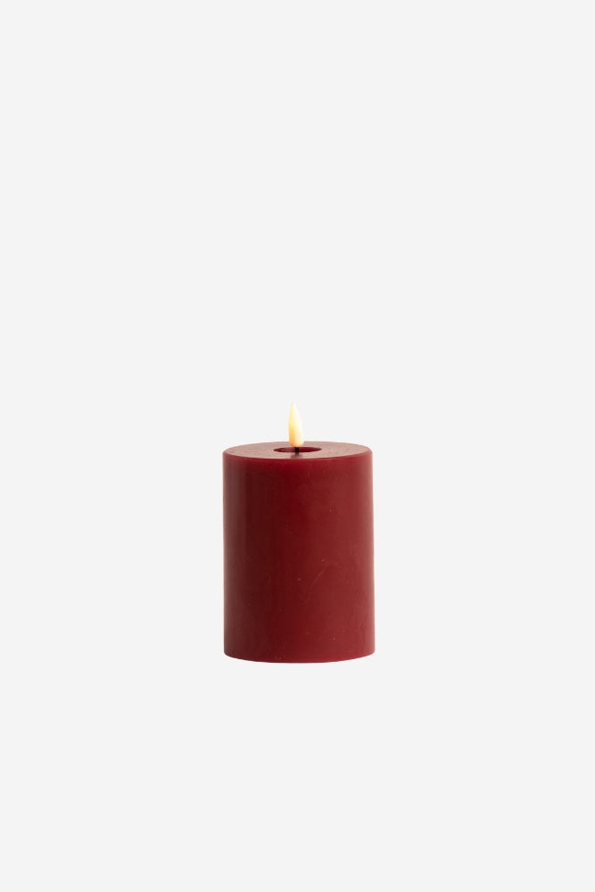 LED Pillar Candle - Red
