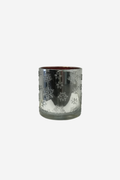 Silver Snowflake Votive - Red Inside