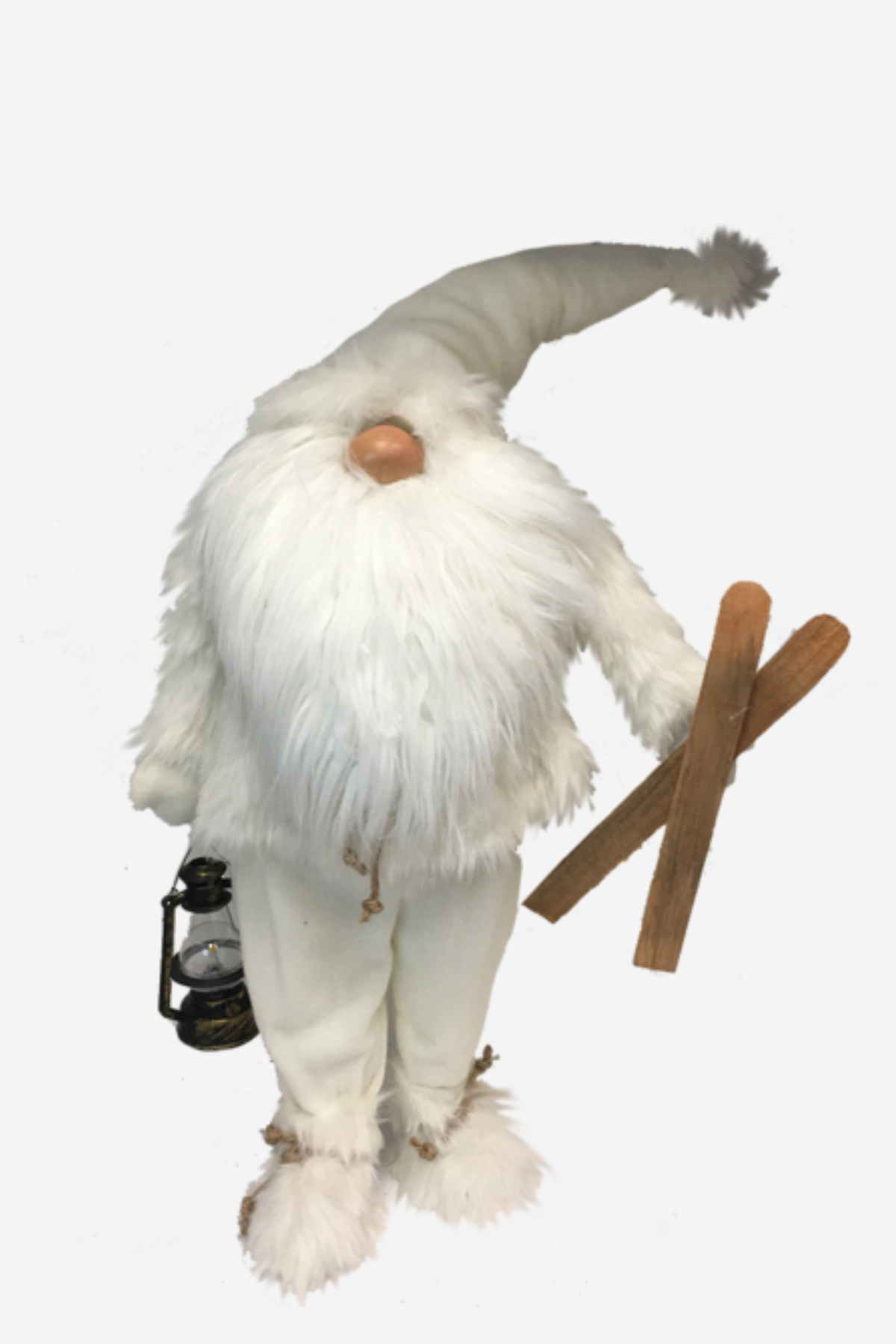 Standing White Gnome Santa - Large