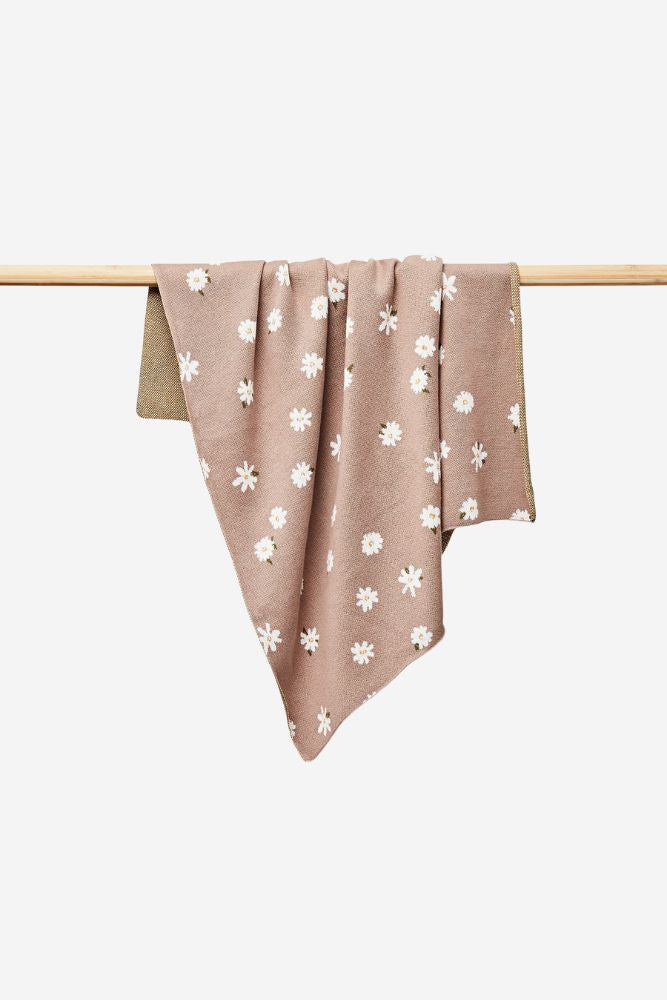 Daisy Organic Cotton Blanket - Mushroom