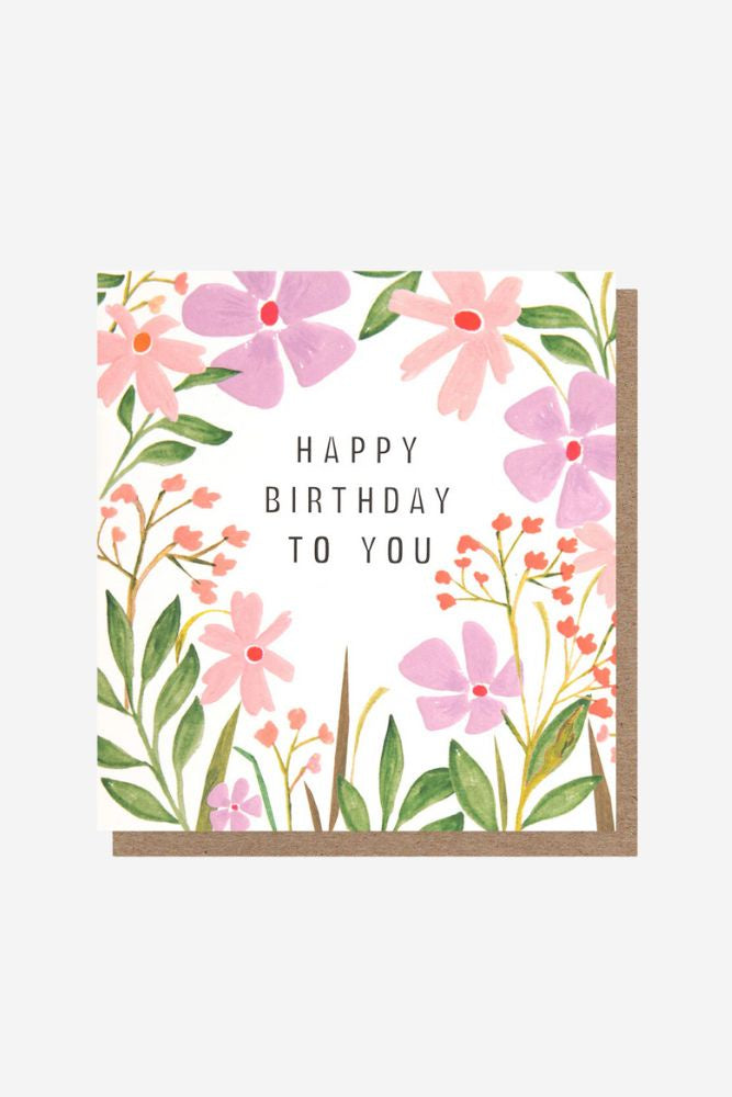 Happy Birthday to you Pink & Lilac - Gift Card
