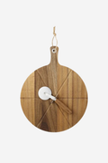 Gather Pizza Cutter & Board Set
