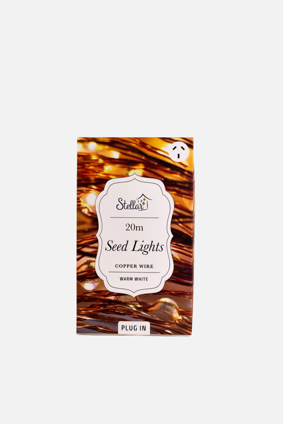 20 Meter Plug In Seed Lights - Copper
