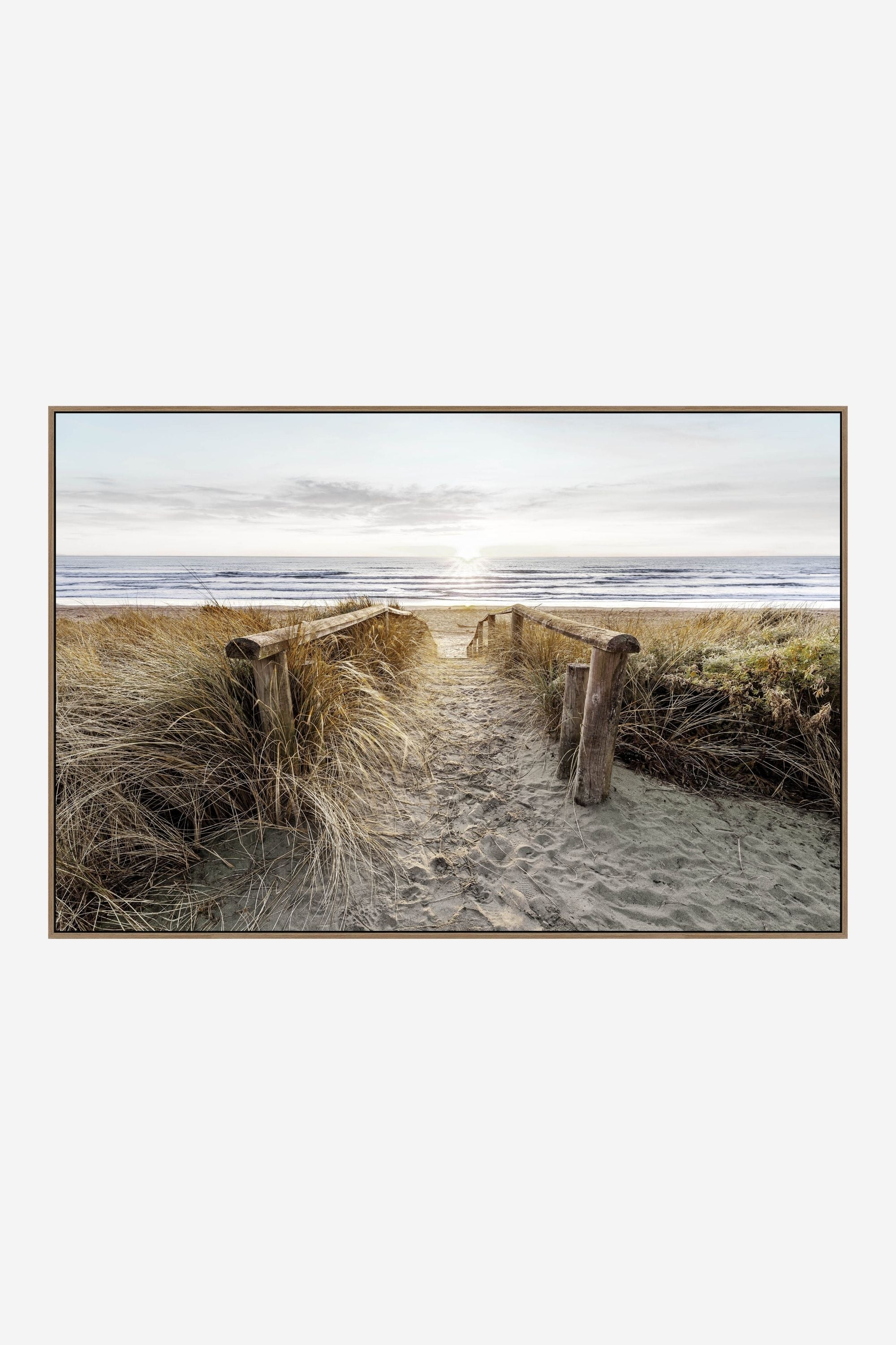 Brighton Beach - Framed Canvas