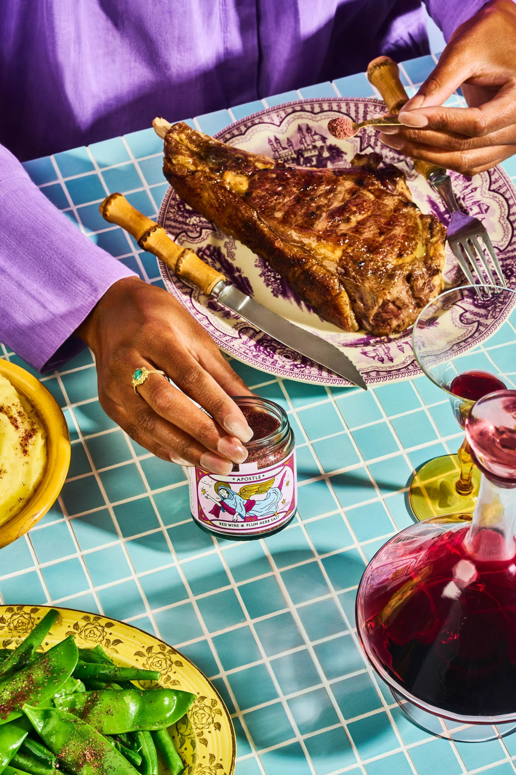 Red Wine And Plum Herb Salt